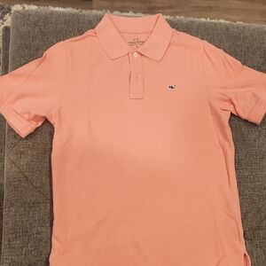 Vineyard Vines Boy's Coral Polo Shirt